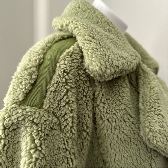 Free People Women’s Green Cozy Jacket Size L - Picture 13 of 17